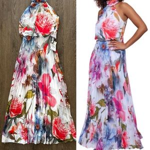 Betsy & Adam Vibrant Floral Maxi Dress